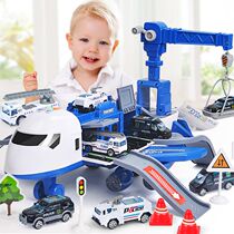 Oversized transportation children's inertia airplane toy boy puzzle multifunctional anti-fall baby car deformation 3-6