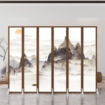 Chinese screen partition wall Living room folding mobile simple modern bedroom Household occlusion office custom folding screen