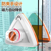 Glass scraper artifact high-rise double-sided household single-layer double-layer three-layer hollow strong magnetic cleaning tool wiper window wiper