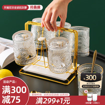 Kawashimaya Retro Phnom Penh Glass Cup Family Set Home Living Room Water Cup Drink Wine Cup Tea Cup Premium Sense