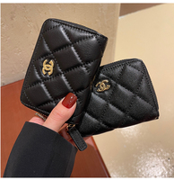 Head Layer Soft Bull Leather Magica Bag Female Caviar Caviar Multi-Position Genuine Leather Organ Card Clip Theft Protection Brush Zero Money Bag Small