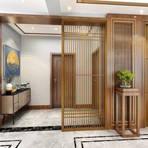 Tea house chess room Light luxury Japanese aluminum screen partition Modern entrance office decoration Aluminum alloy seat screen customization
