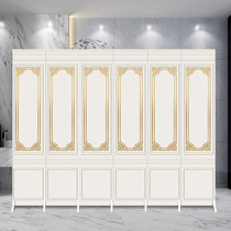  Nordic screen partition wall living room Chinese hotel private room Simple modern folding mobile light luxury beauty salon Home
