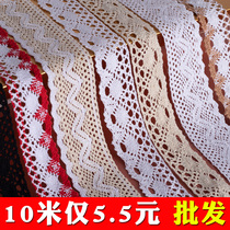 Lace accessories Lace edge fabric Handmade DIY production decorations Clothes curtains tassels cotton edge lace belt