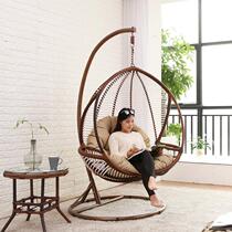 Single Birds Nest rattan chair outdoor swing courtyard leisure rocking chair hanging chair outdoor indoor leisure balcony hanging basket cradle