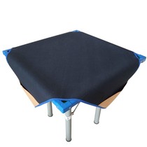 Mahjong tablecloth Mahjong cloth home thickened mahjong pad 1 m leather square with pocket hemp cushion non-slip New