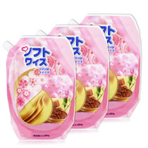 Weixin softener Qingyi Cherry Blossom clothing care liquid 1 18kg*3 bags value-added soft protection line anti-static