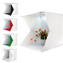 Adjustable double light bar 40cm studio LED light soft light shooting table Mini photography box Small light box