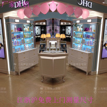 High-grade cosmetics display cabinet beauty products display cabinet Korean skin care counter wooden paint display cabinet