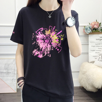 Outdoor quick-drying t-shirt short-sleeved womens spring and summer loose thin elastic breathable sweat-absorbing sports running fitness quick-drying clothes