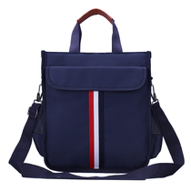 Childrens tuition bag bag pupil shoulder boy Oxford Boy carry bag lean middle school students tuition bag