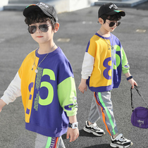 Childrens clothing boys autumn clothes 2021 new foreign style children spring and autumn coat fried street Korean version of clothes tide boy