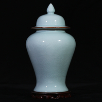 Jingdezhen ceramic official kiln open sealed cans candy cans home accessories living room ornaments storage cans general cans