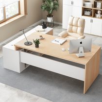 Office table and chair combination set computer desk desktop corner single simple modern boss Office simple desk