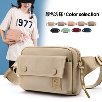 Summer Messenger Bag Small Bag Canvas Womens Bag 2023 New Nylon Cloth Pocket Bag Casual Sports Running Mobile Phone Bag