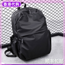 Hong Kong 2022 New Tide Cards Double Shoulder Bag Mens Computer Backpack Large Capacity Multifunction Tide Business Travel Bag