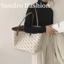 France Sandro Ifashion 2021 New Fashion large capacity tote bag senior sense shoulder bag big bag