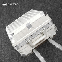Kadile crocodile luggage mens and womens trolley case aluminum frame universal wheel box high-value suitcase 20
