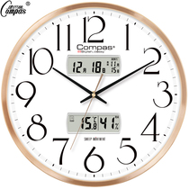 Kangba living room mute wall clock atmospheric fashion hanging watch creative modern clock simple home quartz clock clock