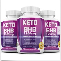KETO BHB 1200mg PURE Ketone FAT BURNER Weight Loss Diet 3 Bottles