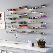 Nail nail polish display stand Wall-mounted nail oil glue shelf storage rack Jewelry placement gold storage shelf