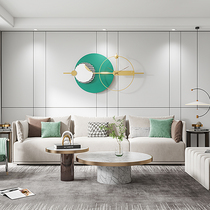 Creative art fashion metal bedroom living room wall decoration hanging Nordic simple light luxury background wall personality wall clock