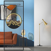 New Chinese wrought iron screen door entrance entrance door small cover living room bedroom light luxury modern simple decorative partition