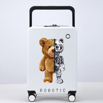 Wide tie rod luggage female large capacity universal wheel silent 2021 new suitcase 20 inch boarding box password box