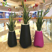 European-style FRP color landing vase hotel front decorative ornaments shopping mall sales department decorative flower Ware