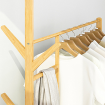 Hanger floor bedroom solid wood household simple hanger small storage rack storage coat rack stable net red