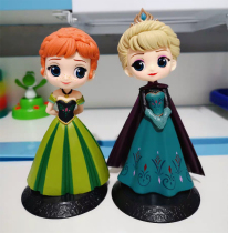Q posket ice and snow, Princess Aisha, Princess Aisha, Anna Elsa, model gift, handmade cake ornament