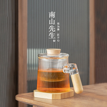 Mr. Nanshan star clear glass tea cup tea separation Cup with lid cup filter water cup female summer tea cup