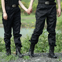 Tactical pants mens summer thin security loose special work pants military fans Labor insurance wear-resistant outdoor Black Training Pants