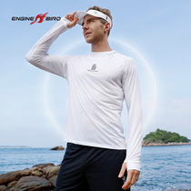Engine bird outdoor fitness quick clothes men long sleeve 2021 New Sports running sweat sucking breathable top T-shirt