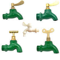 With lock old-fashioned tap lock outdoor full copper 4 min stainless steel anti-theft with key washing machine tap water switch