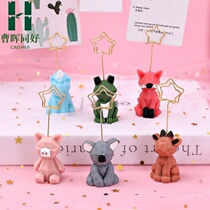 Cute cartoon photo clip high color value small clip stationery document clip clip book clip iron clip