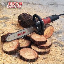 Angle grinding machine chainsaw angle motorcycle mounted chainsaw portable fast hand-held industrial-grade pruning chainsaw tree saw blade
