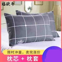 Pillow single pillow core plus pillowcase a pair of adult student dormitory cervical spine help sleep simple boys and girls