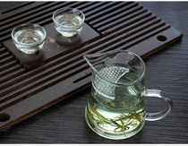 Glass Road cup thickened heat-resistant office simple green tea breener with filter integrated tea cup Crescent male Cup