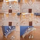 Crown tiara bride wedding hair accessories Korean wedding accessories princess birthday crown adult hair band rhinestone luxury