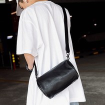 Tide brand bucket shoulder bag male Korean fashion new small shoulder bag breast bag female plantation skin bag