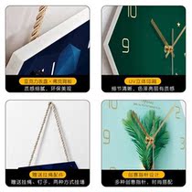 Wall girl living room clock and clock decorations ins time frame wall clock room O painting home bedroom girl without worry