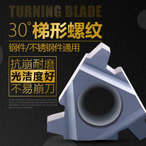 30-degree t-shaped threaded blade trapezoidal internal and external threaded turning blade Steel parts Stainless steel universal wire picker