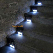 1Pc Solar Energy LED Pannel Light Lamp For Stairs Outdoor Ga