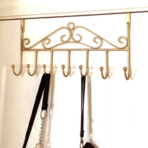 Nordic minimalist creative iron art decoration hook free from punching door hanging key Xuanguan clothes rack door rear wall hanging