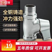 Accessories squatting toilet quick open flush valve switch valve toilet manual hand-pulled old stool valve spool Flushing