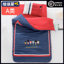 A Class A pure cotton kindergarten quilt three pieces containing core six pieces of childrens cotton bedding baby nap to garden