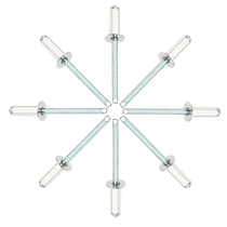 M4M5 open countersunk head rivets aluminum blind rivets Willow nails decoration flat head large nails * 20x6 4*8-25