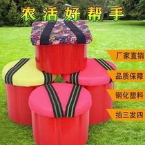 A stool for working in the greenhouse Lazy Stool for agricultural agricultural work Small stools mobile Carry-picking Tea God