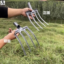 Turning fork welding and digging peanut medicinal materials heavy soil ginger digging garlic solid potato turning peanut hoe horseshoe horseshoe straw